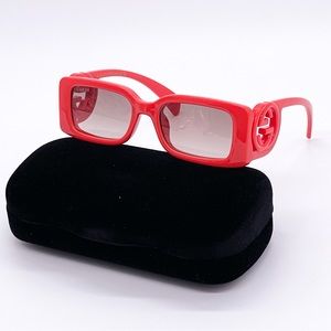 NEW GUCCI GG1325S 005 SQUARE RED WOMEN SUNGLASSES GUCCI
